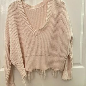 knit fringe sweater from amazon size medium worn twice